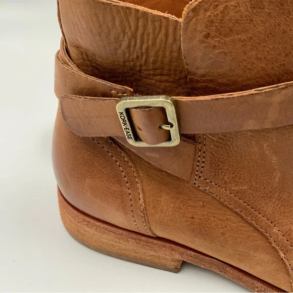 Kork-Ease Viki Women's Tan Leather Ankle Booties. Size 8. - Picture 4 of 10